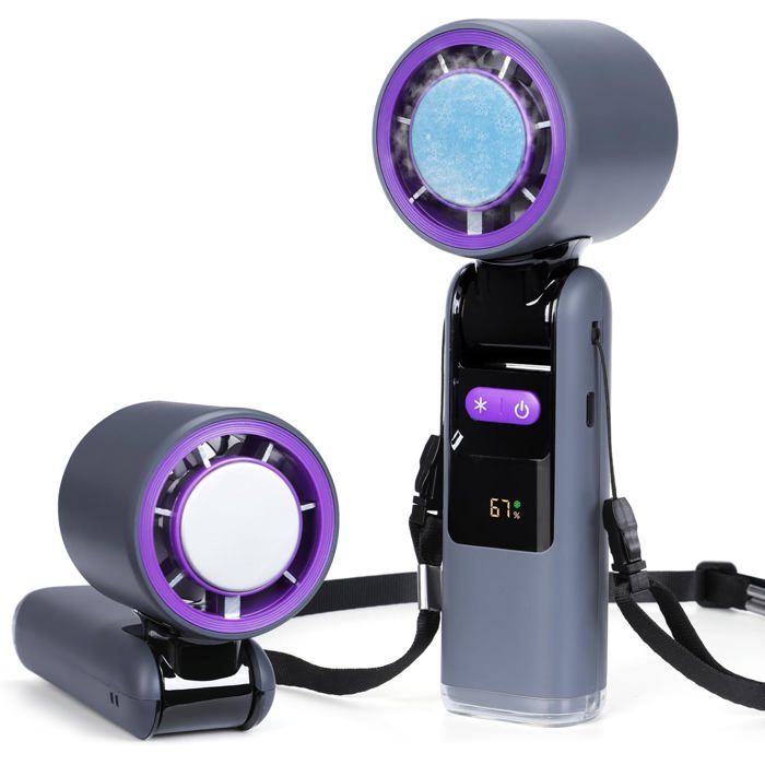 ®RisingFF Mini ventilateur portable 4000 mAh avec vitesse du vent de 1 à 100 mini ventilateur USB portable ventilateur portable - Risingff