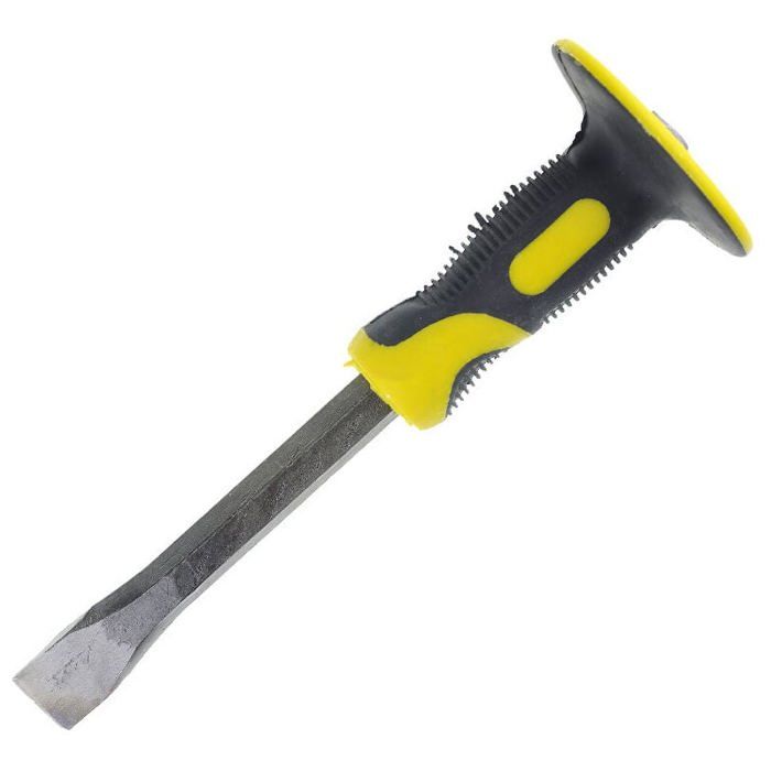 Burin de maçon avec protection de la main 250 x 80 mm