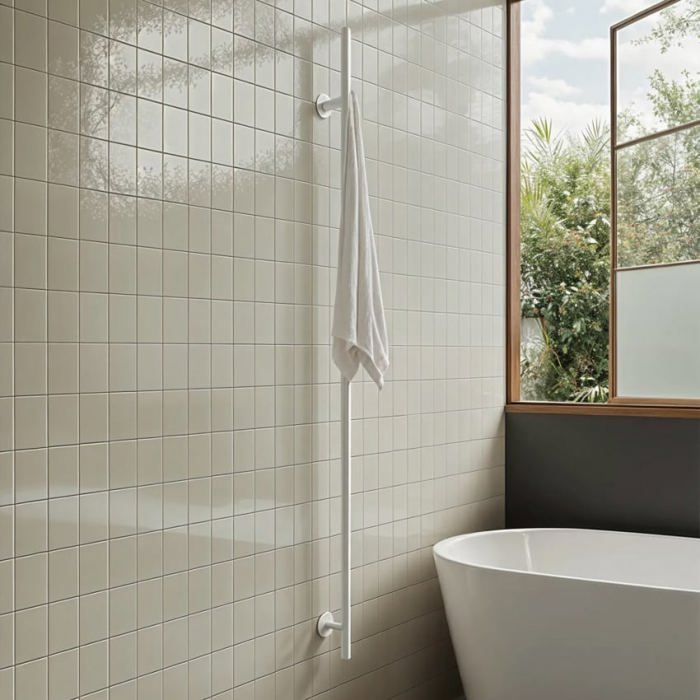 Sèche-serviettes électrique - Create - Warm Towel Tube - Design vertical - 60W/120W - Acier inoxydable