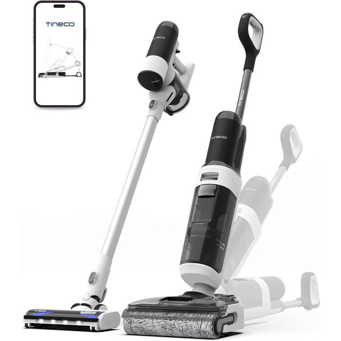 Aspirateur Laveur Tineco Floor One Switch S6 Stretch Multifonction Autonettoyant 180° - Tineco