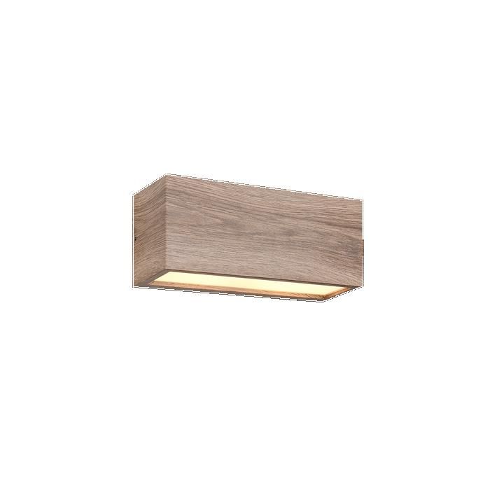 Applique murale extérieure 2xE14 imitation bois fonte daluminium IP44 - Trio - Mayenne