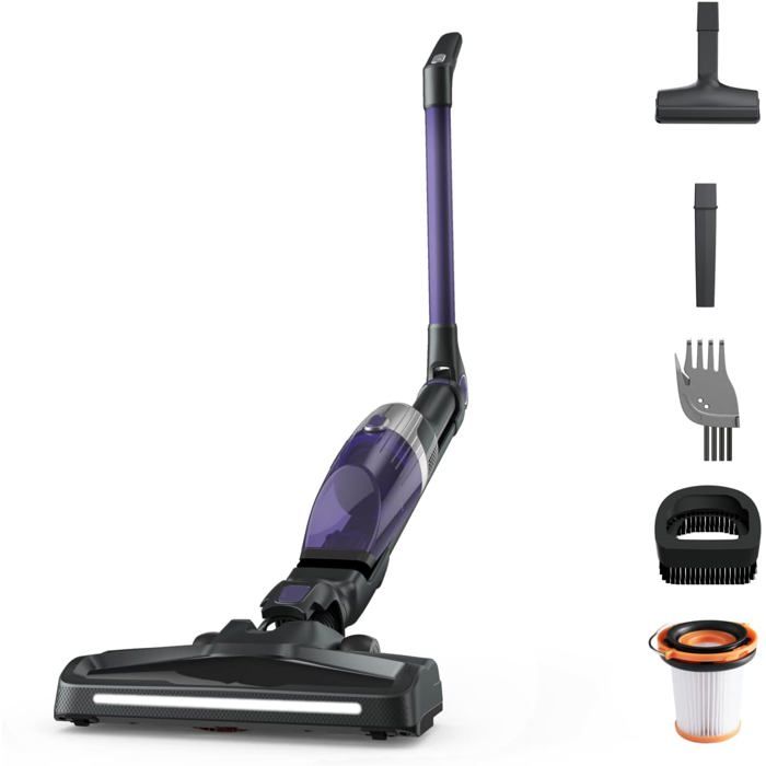 Aspirateur balai sans fil 2-en-1 - SUTEO - Ultra-compact - Tube flex bidirectionnel - Multi-surface - Suteo