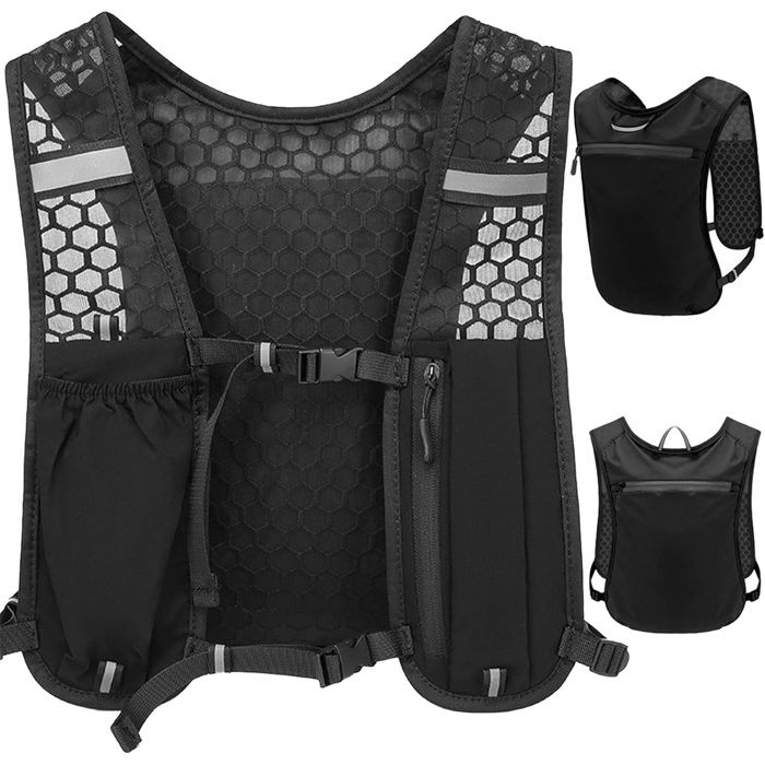 Gilet dHydratation Running Homme Femme Sac à Dos de Course Réglable et Réfléchissant et Léger pour Marathon VTT GILET DE SECURITE Gilet dHydratation Running Homme Femme Sac à Dos de Course Réglable et Réfléchissant et Léger pour Marathon VTT GILET DE SECURITE