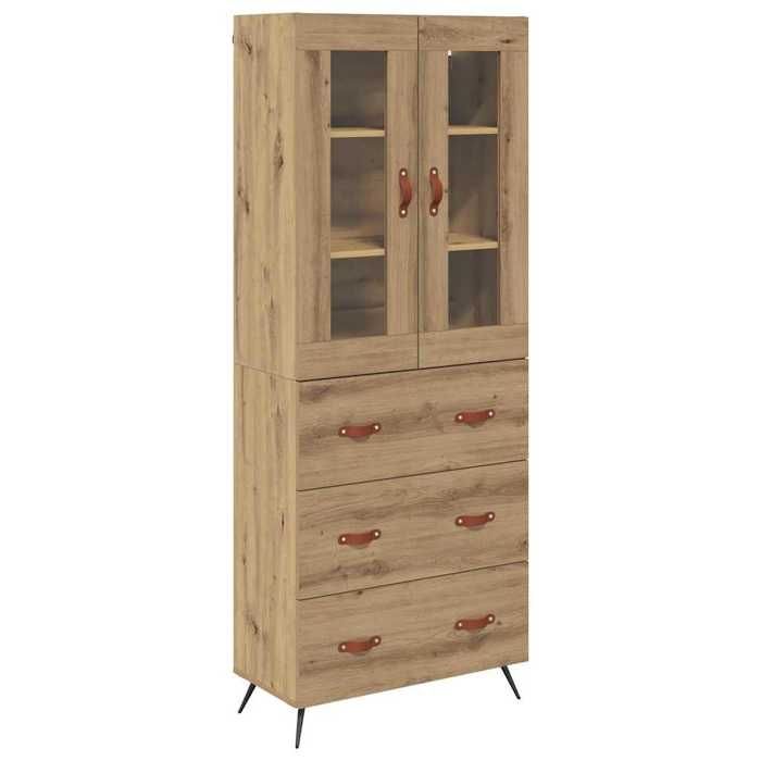 SALE 2026Buffet de cuisine stable - Placard Cabinet bahut Beige - Buffet avec étagère 2 pcs Chêne artisanal Bois dingénierie 53.4