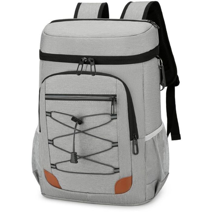 Sac à Dos Glaciere 25L Grand Portable Sac a Dos Isotherme pour Camping Léger Imperméable Sac de Pique-Nique pour Femme Homme