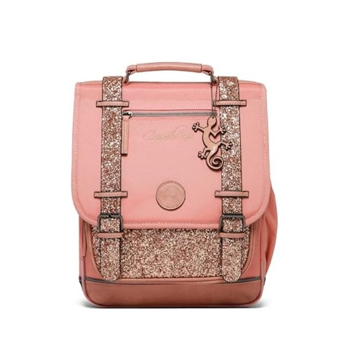 Sac à dos - CAMELEON - Vintage Fantasy - Rose - 39 cm - Bandes réfléchissantes Sac à dos - CAMELEON - Vintage Fantasy - Rose - 39 cm - Bandes réfléchissantes