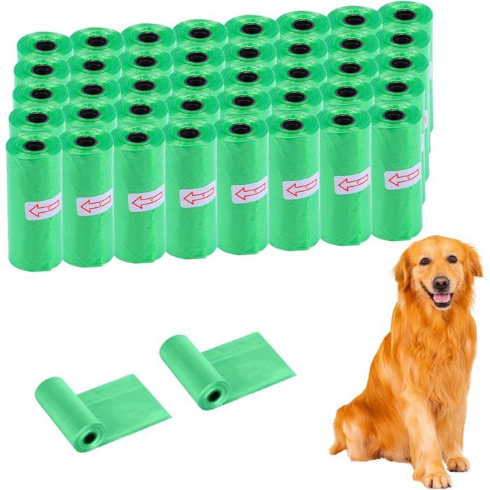 800 Pièces Sacs À Crottes Pour Chien (40 Rouleaux De 20) 30x22 Cm Étanches Et Extra Épais Sacs Ramasse Crottes Résistants En Polyé