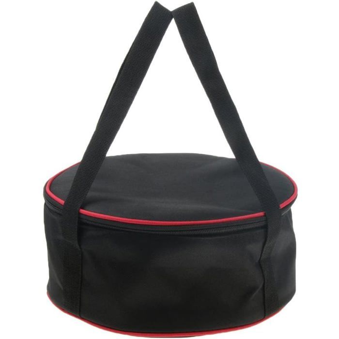 Sac de rangement vaisselle camping organiseur pour assiettes bols et casseroles portable noir
