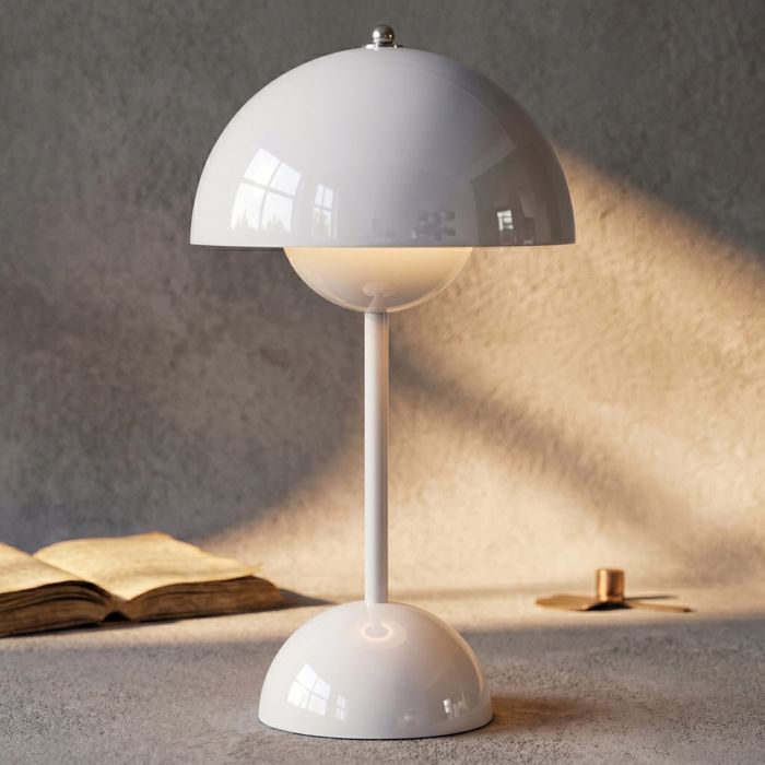 WOTTES Lampe de chevet Moderne Abat-Jour Blanc douille E27 lampe de table bureau lecture pour lit 16 x 28 cm