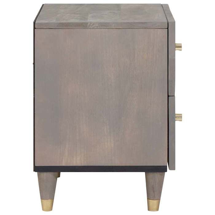 Tables de lit Moderne CHIC 2 pcs Cabinet de chevet - Armoires de nuit - avec tiroir - Gris 40x33x46 cm CC492 Tables de lit Moderne CHIC 2 pcs Cabinet de chevet - Armoires de nuit - avec tiroir - Gris 40x33x46 cm CC492