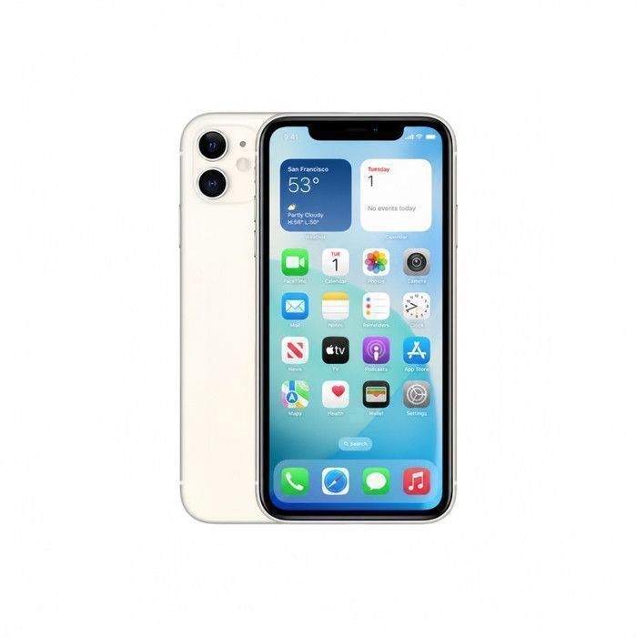 Apple iPhone 11 128 Go Blanc - Débloqué - Smartphone Reconditionné - Excellenté