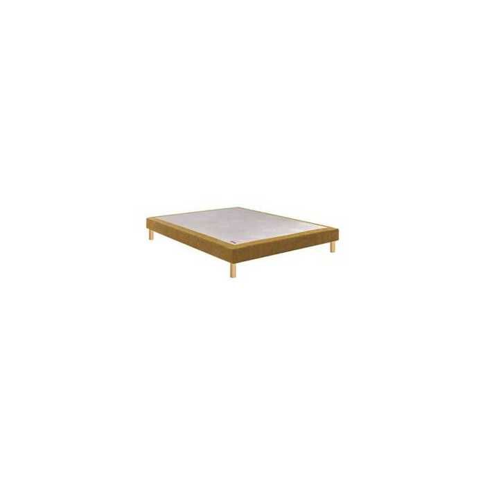 Sommier tapissier Epeda NOYER OCRE lattes passives 160x190