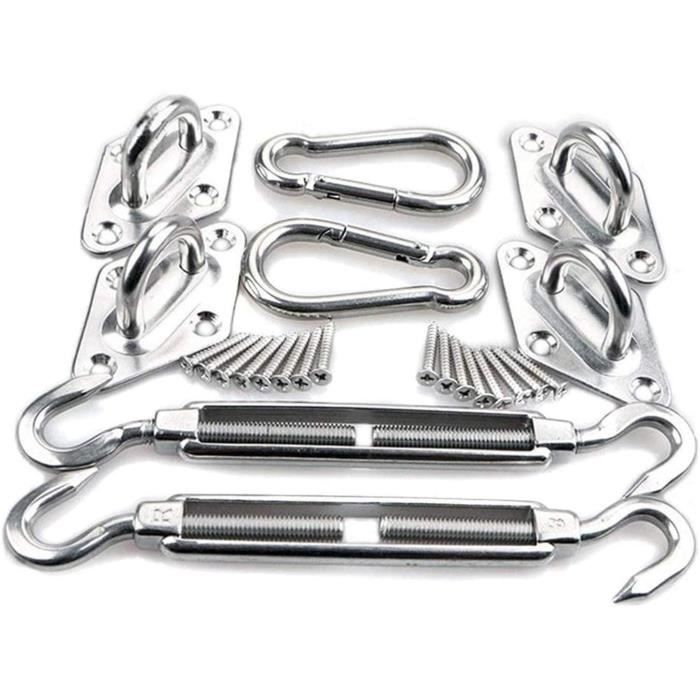 Lot De 12 Ressorts De Tension – Pour Voile D'ombrage, Tente, Parasol, Fixation Robuste En Extérieur