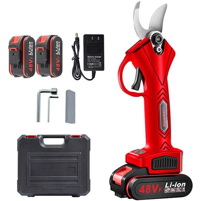 Sécateur électrique Sans Fil Venteo - Coupe-branches Puissant - Batterie Rechargeable - Pour Vignes, Arbres Fruitiers, Haies - 5