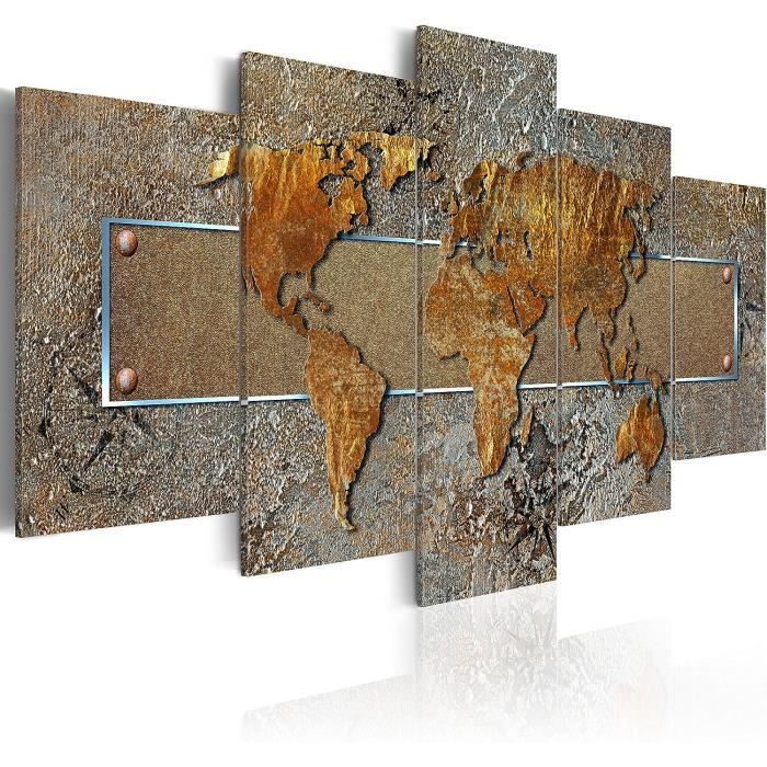 Murando Tableau Acoustique Abstrait 90x60 Cm - Panneau Insonorisant Beige Artistique 1 Partie