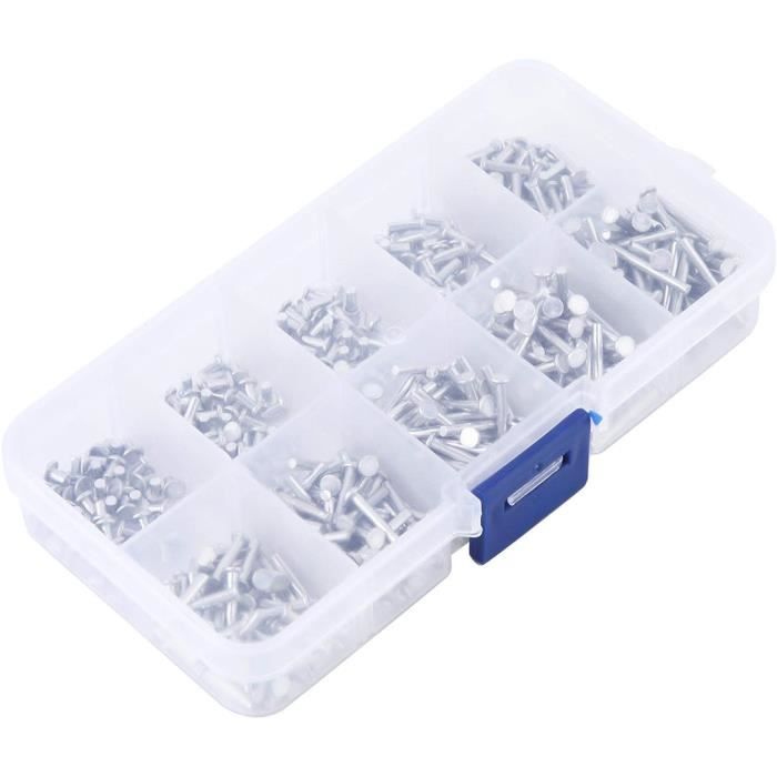 Rivets En Aluminium, Rivets Solides Professionnels En Aluminium Plat