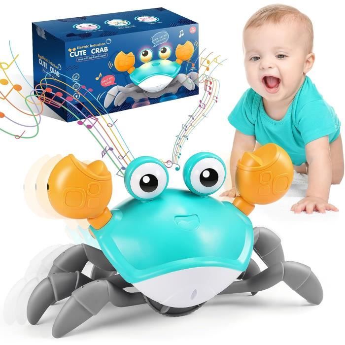 Jouet Bebe 1 2 An,Crabe Qui Marche Cadeau Enfant 1 2 Ans Garcon Fille Jouets  D'éveil Musicaux Jeu Bebe 3-6-12 Mois Idée Anniversaire - Cdiscount Jeux -  Jouets