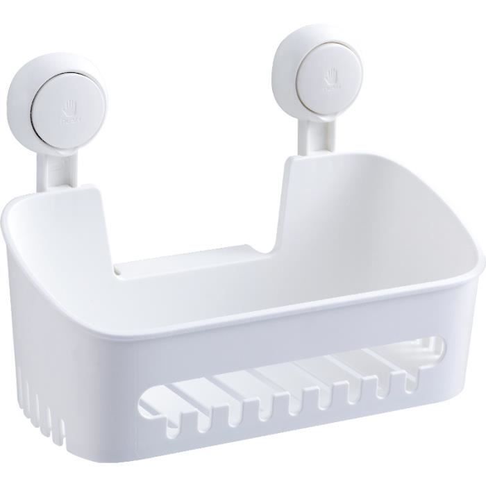 Etagère - Ventouse - Charge 10KG - Imperméable - Rangement Douche