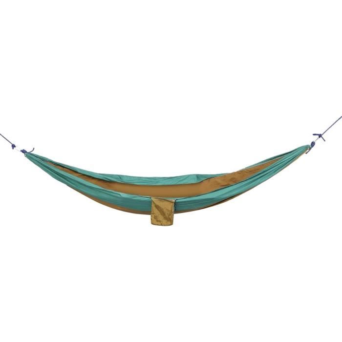 Hamac double brésilien avec 2 sangles d'arbre, hamac de camping en toile souple sans support, hamac de rechange pour jardin, porche, extérieur et intérieur (B 260 x 100 cm