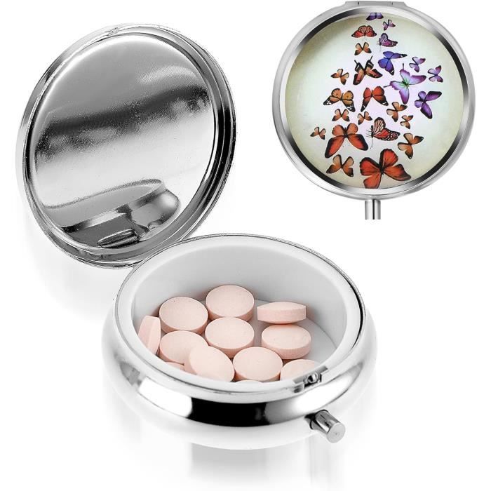 Pilulier Semainier Rond pilulier de poche Pilulier 7 jours Boîtes à