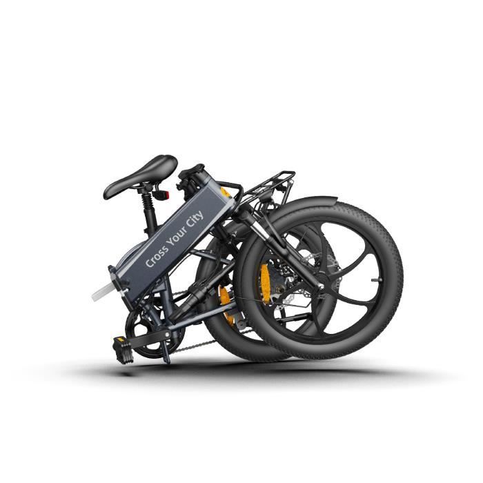 Vélo électrique pliant ALORS gris - A20 XE - VAE - Mixte - 7 vitesses - Alliage d'aluminium