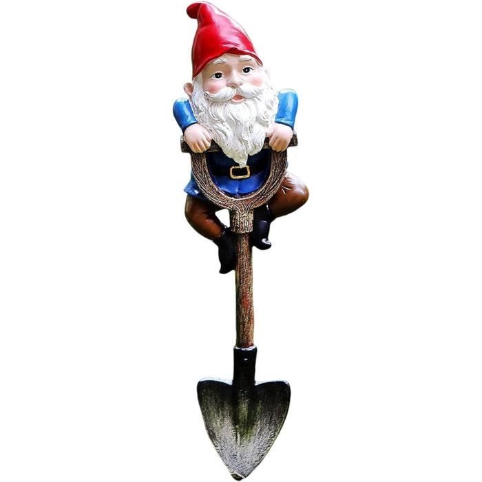 Nain De Jardin Drôle En Résine - Déco Extérieur Imperméable 14cm - Cadeau Original