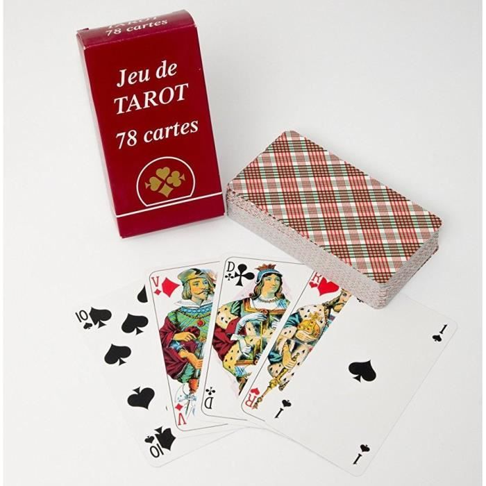 Cartes Bon Tarot avec Color Box Version chinoise Jeux de cartes BK2X 