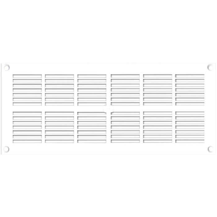 AUTOGYRE Grille ventilation rectangle extra plate : 254 x 110 mm bBanc - vue 2