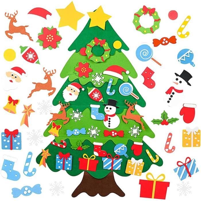 Kit Broderie Bucilla - 3 Appliques Oiseaux En Feutre Pour Déco Noël - Perles Et Paillettes Incluses