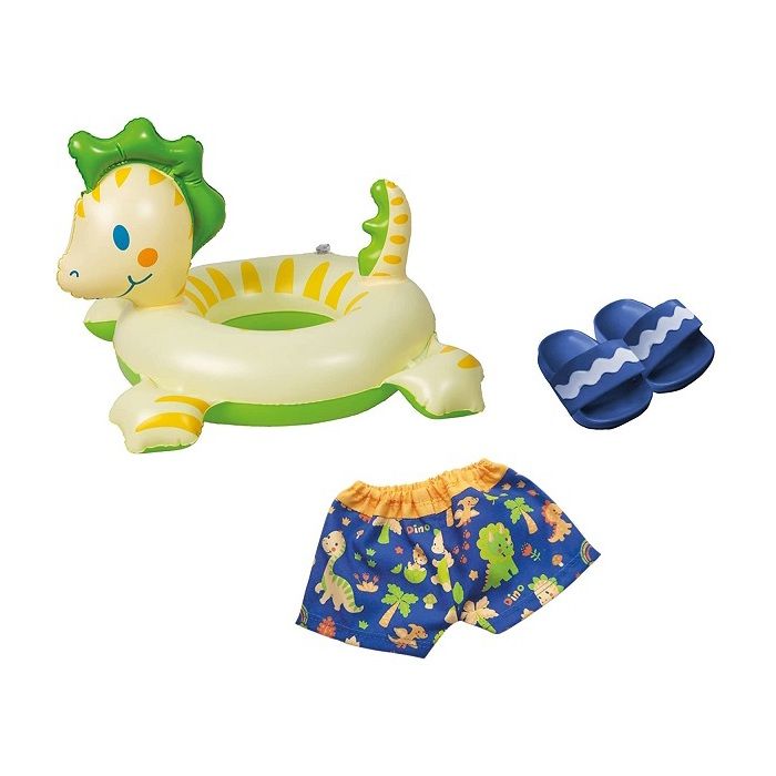 Set de bain pour poupon et poupee 35 45 cm Dinosaures Short chaussures bouee Vetement Garcon accessoires natation piscine Ref 70 Cdiscount Jeux Jouets