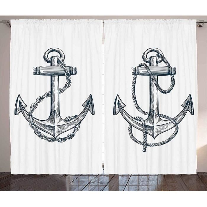 Double rideaux bord de mer au meilleur prix | Leroy Merlin