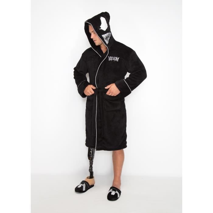 Peignoir Venom Marvel Adulte Pause Canap Noir Cdiscount Maison