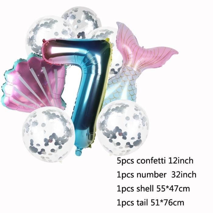 Ballons Numerotes Queue A Sirene Pour Fille Decoration De Fete Pour Anniversaire 0 A 9 Ans Ballo 7 Cdiscount Maison Ballons Numerotes Queue A Sirene Pour Fille Decoration De Fete Pour Anniversaire 0 A 9 Ans Ballo 7 Cdiscount Maison