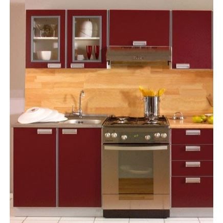 Cuisine complète OPALE bordeaux 1M80 / 5 MEUBLE… - Achat ...