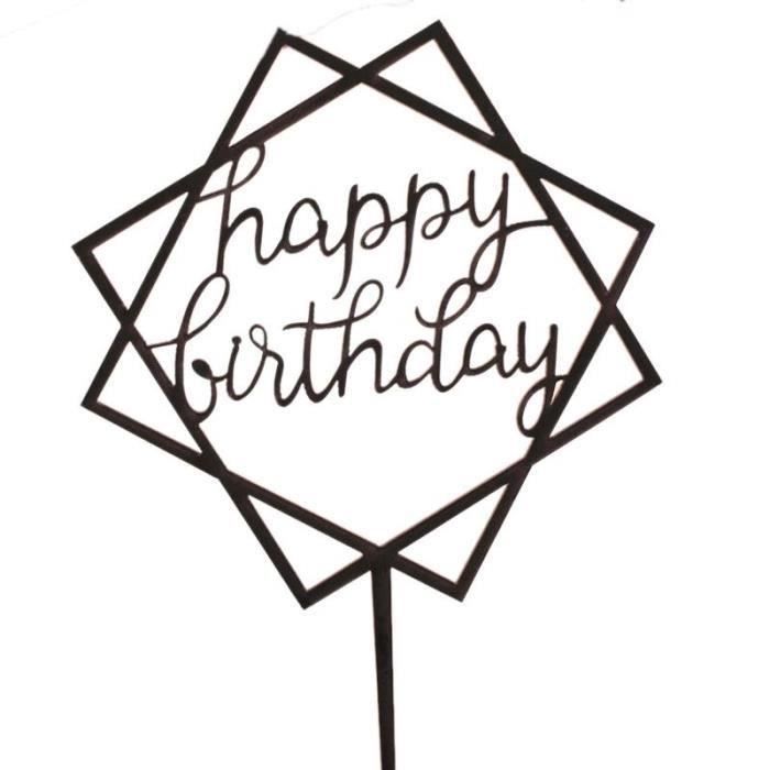 Mtf Carte De Gateau De Gateau D Anniversaire De Gateau De Maison Decoration De Fete De Gateau D Anniversaire Gateau Carre Achat Vente Figurine Decor Gateau Cdiscount
