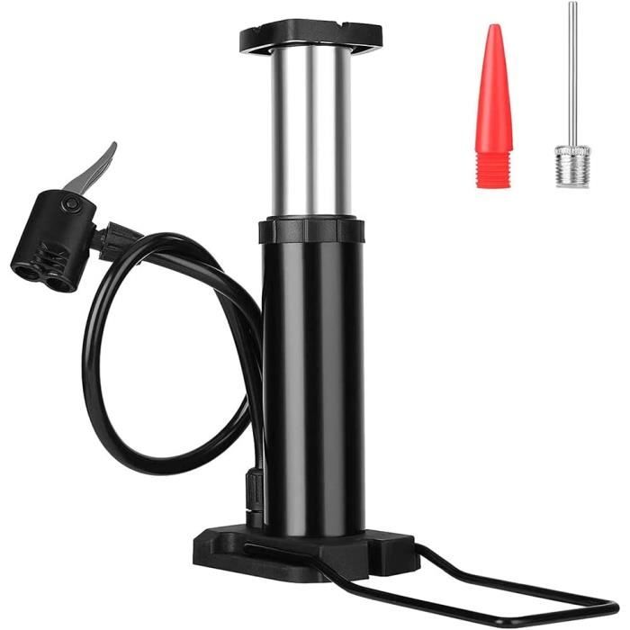 Pompe à Pied Dunlop Avec Manomètre - Double Valve Schrader/Presta, Jusqu'à 12 Bar (180 PSI)