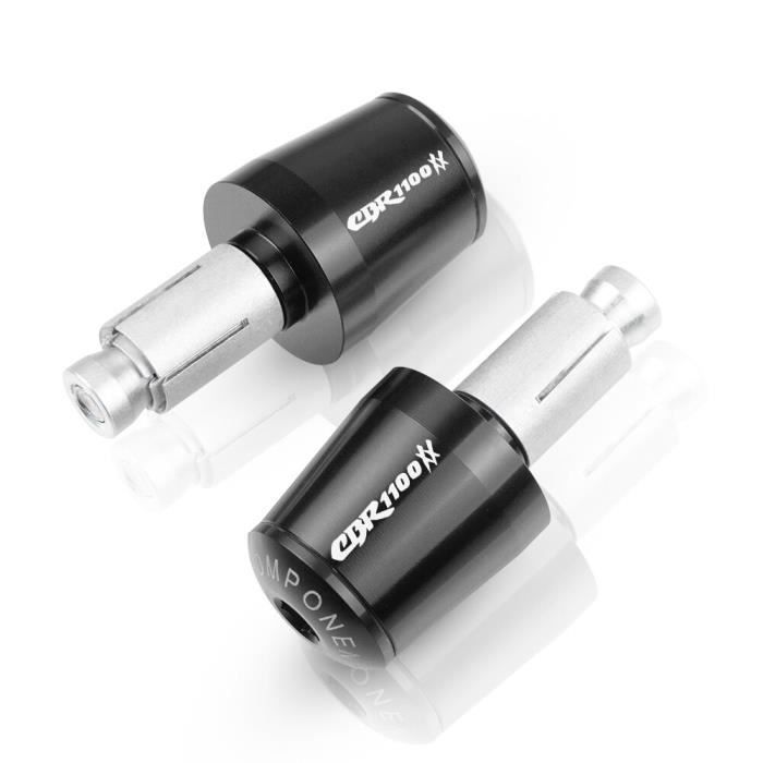 Embouts De Guidon Moto Suzuki GS500F 2004-2009 - Bouchons Aluminium CNC Vert/Noir