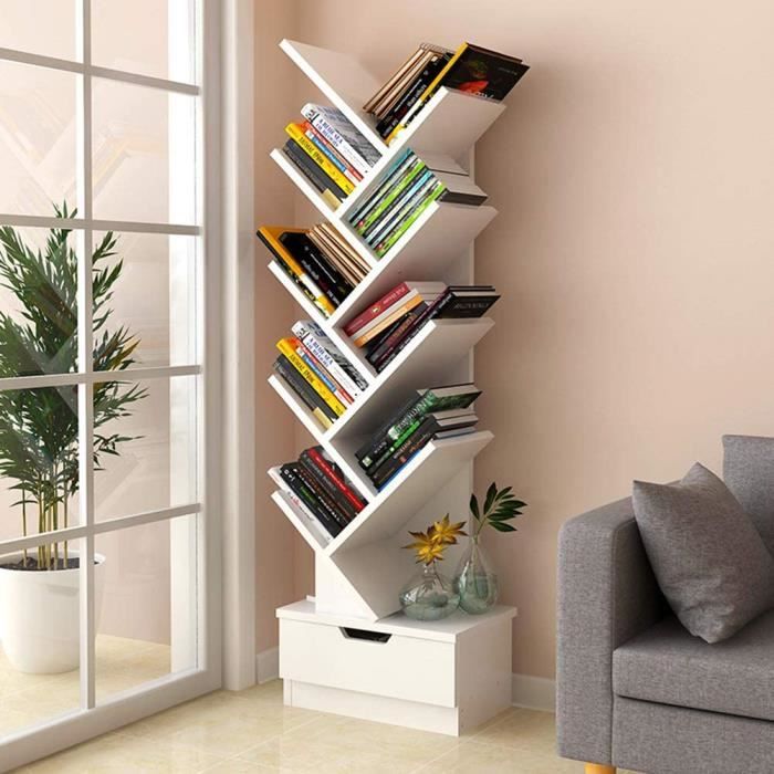 Bibliotheque Arbre Etagere A Livres Forme Arbre Artistique Casier Bibliotheque En Bois Meuble De Rangement Pour Chambre Salon B 540 Cdiscount Maison