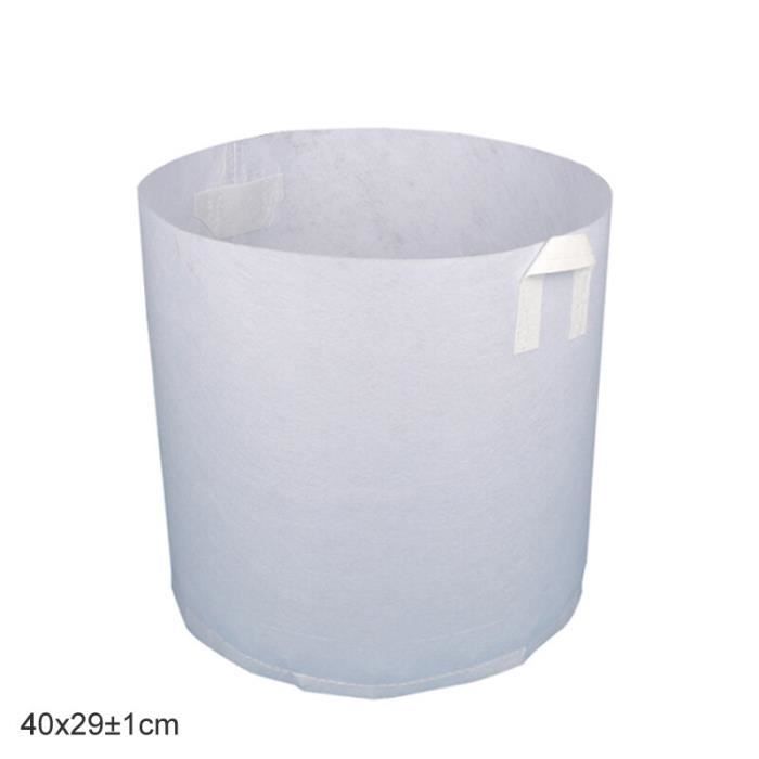 Lot De 20 Pots De Fleurs H 7 L Noir 22 Cm X 25,5 Cm[H3122