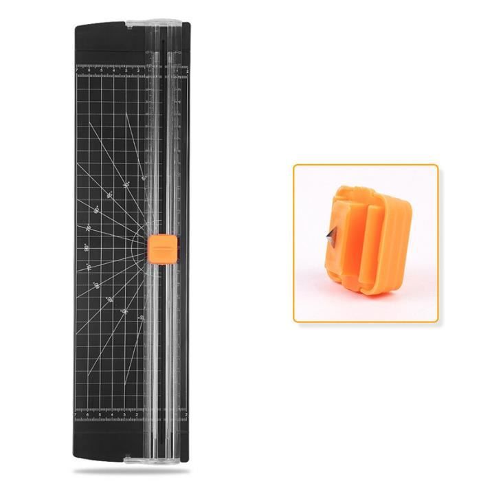 Lot De 12 Lames De Recharge Pour Coupe-Papier A4/A5 - Sécurité à Pression - Coque Plastique + Acier