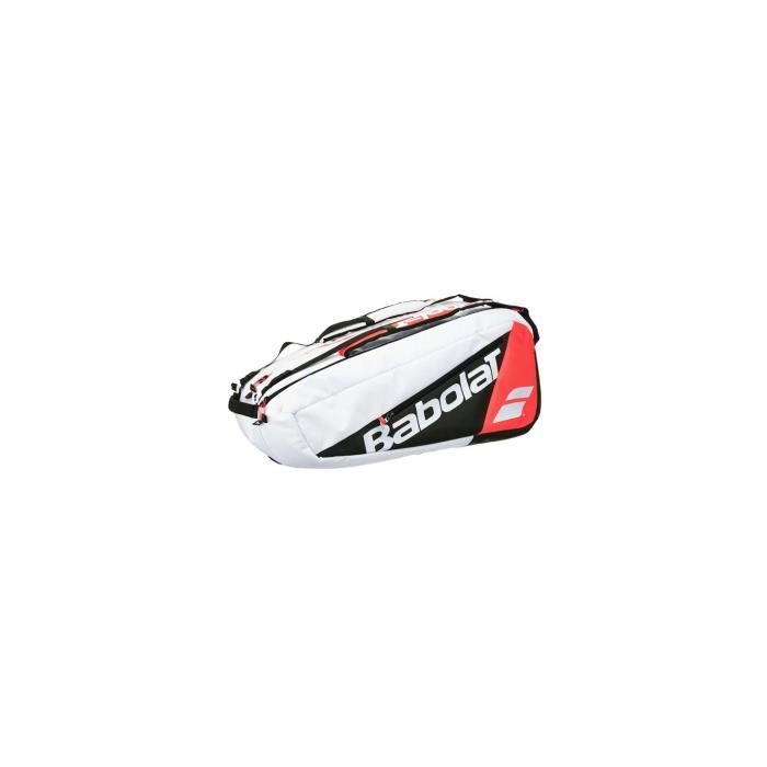 Babolat RH6 Pure Strike Tennistasche – Platz Für 6 Schläger, Weiß/Schwarz/Rot
