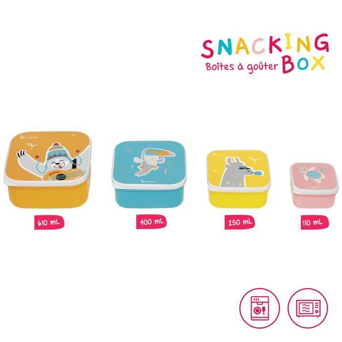 Badabulle Snacking Box 4 Boites A Gouter Gigognes 110ml A 610ml Cdiscount Puericulture Eveil Bebe Badabulle Snacking Box 4 Boites A Gouter Gigognes 110ml A 610ml Cdiscount Puericulture Eveil Bebe
