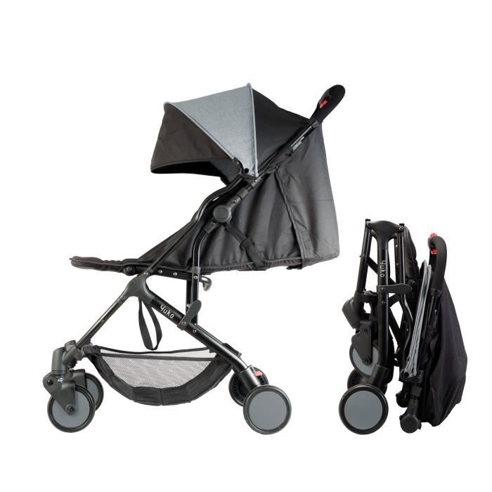 Bambisol Yuko Nouveau La Poussette Citadine Ultra Compacte Naissance Gris Chine Cdiscount Puericulture Eveil Bebe