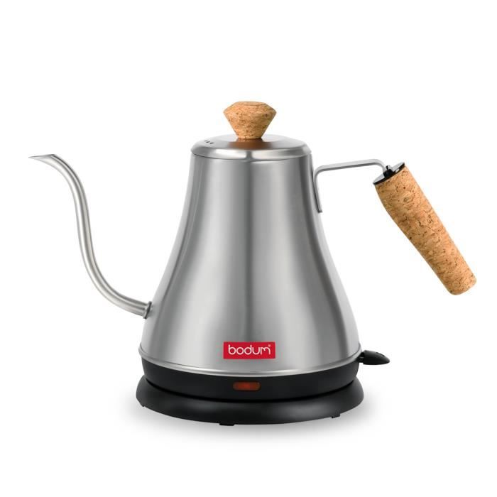 Bodum Bouilloire électrique à long bec 0.8 L Gris