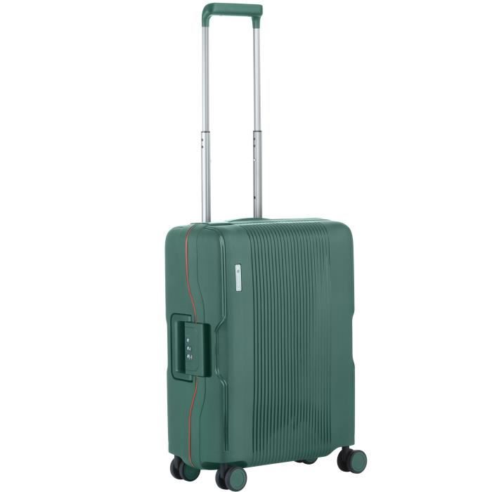 Lot De 2 étiquettes à Bagages Miami CarryOn - Vert Motif Tetris - Identification Facile