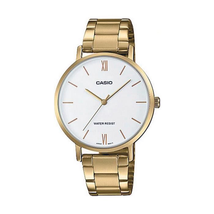 Montre Femme - Casio - Modèle Ø 34 mm - Acier inoxydable - Quartz - Étanchéité 3 atm