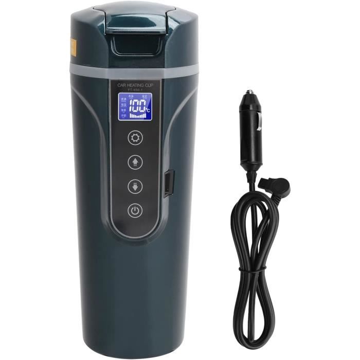 Bouilloire électrique De Voyage 500 Ml – Affichage Température, USB-C Et 12V/24V | Chauffage Rapide 100W, Maintien Au Chaud | Acier Inox 316, Sécurité Bébé