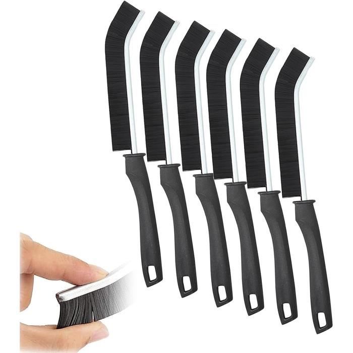 Kit De 4 Brosses De Nettoyage Pour Interstices - Pour Joints De Carrelage, éviers, Fenêtres - Avec Grattoir Inox