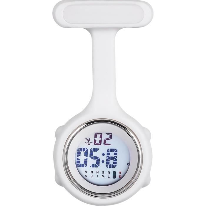 Montre De Poche Infirmière TEHAUX - Clip Rétractable, Structure Télescopique, Alliage