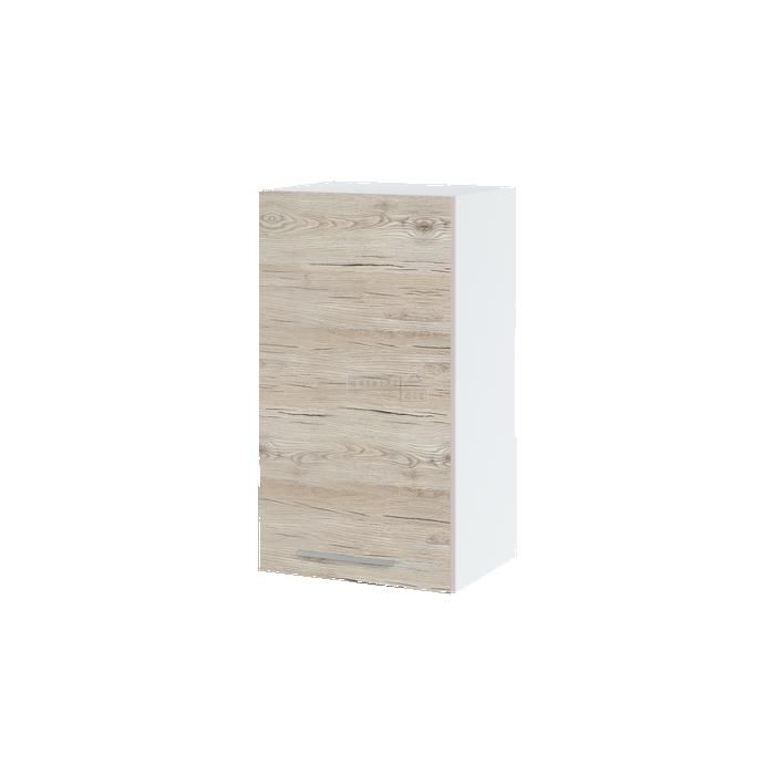Meuble haut de cuisine Bellissi Noyer Blanchi 1 porte L 40 cm - Cuisineandcie